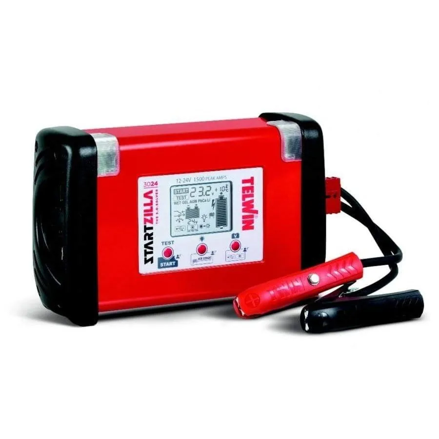 Telwin Battery Charger 100V/240V 12V/24V - STARTZILLA 3024