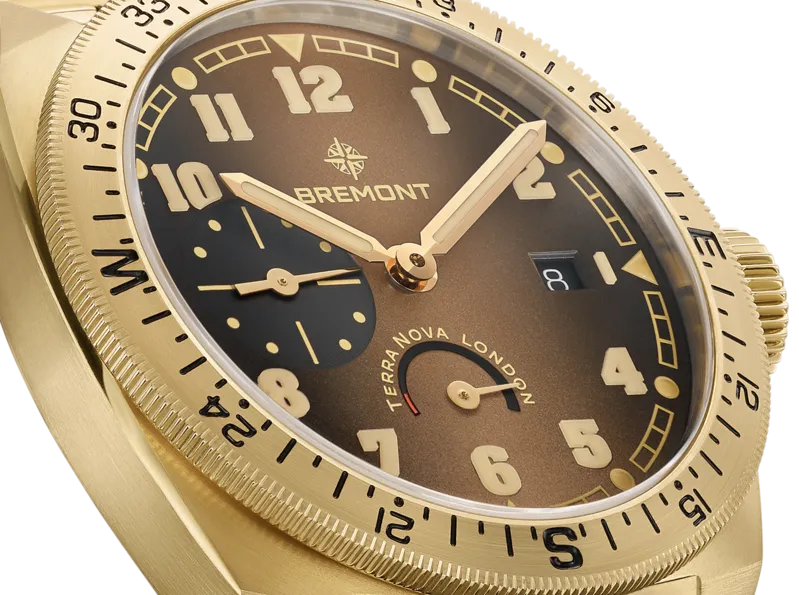 Terra Nova 40.5mm Limited Edition Power Reserve Bronze Caramel Dial Bracelet