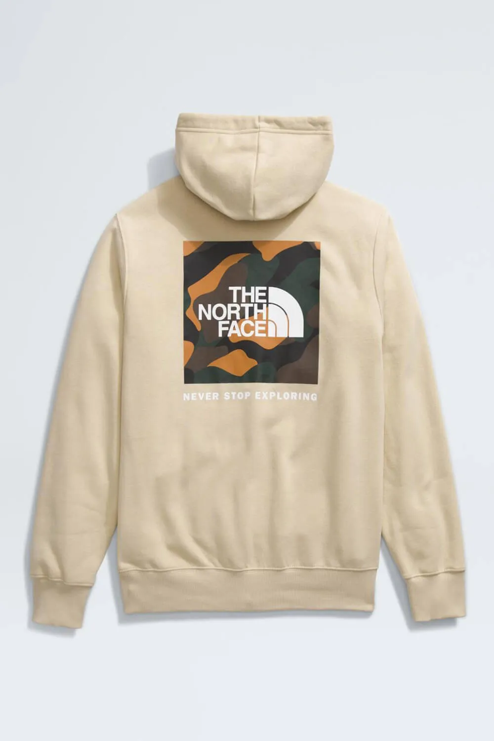 The North Face Box Logo Hoodie for Men in Gravel | NF0A7UNS-8X2-TAN