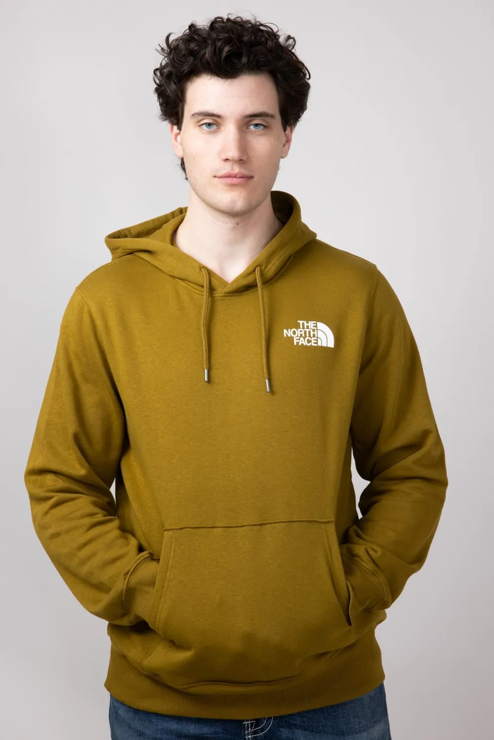 The North Face Box Logo Hoodie for Men in Green | NF0A7UNS-1OB-GRN