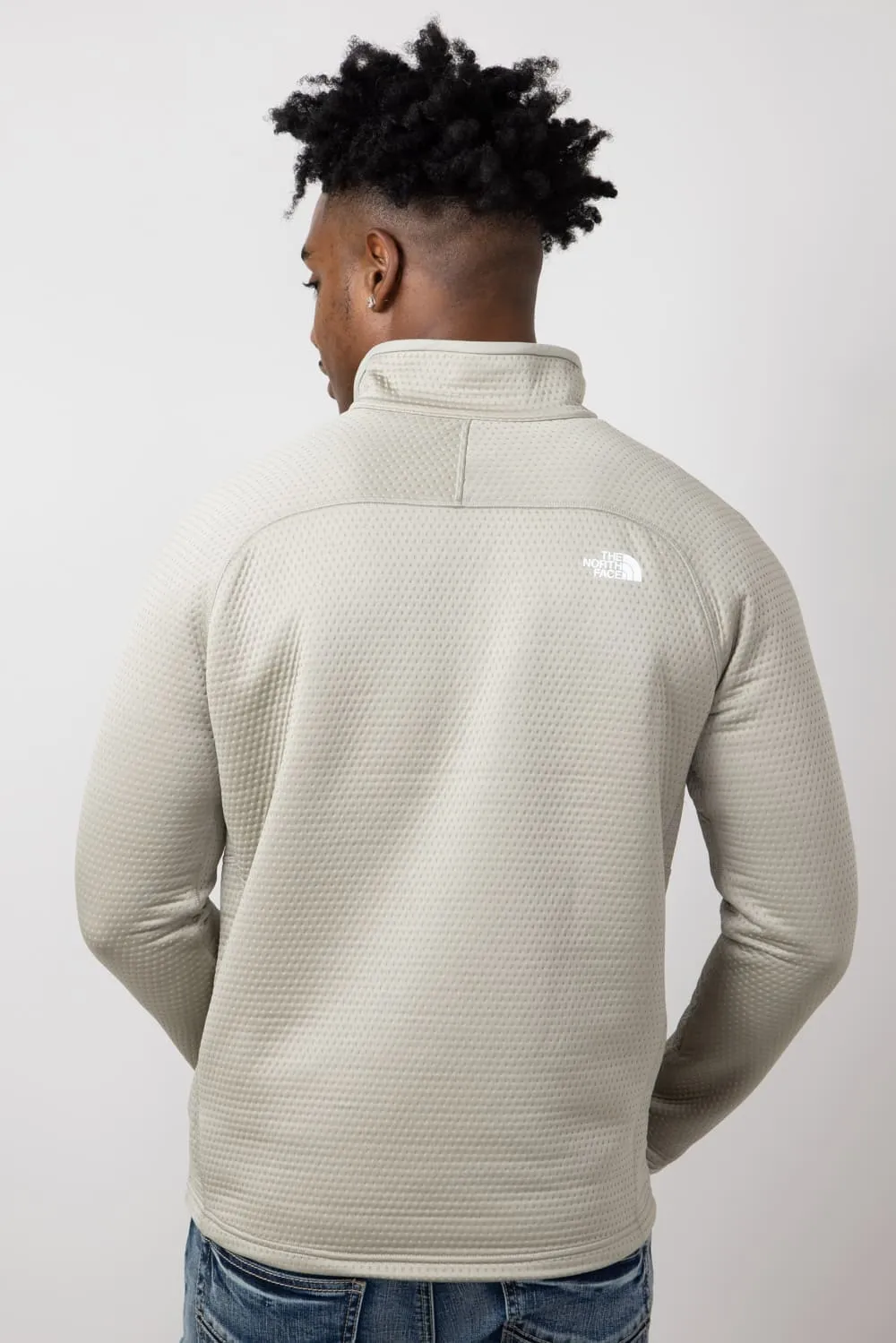 The North Face DotKnit Thermal 1/4 Zip for Men in Grey | NF0A88U6-1I4-GRY