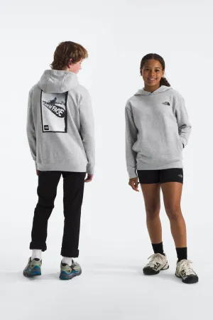 The North Face Teen Snow Camp Fleece Hoodie for Big Kids in Light Grey Heather | NF0A8B1T-DYX