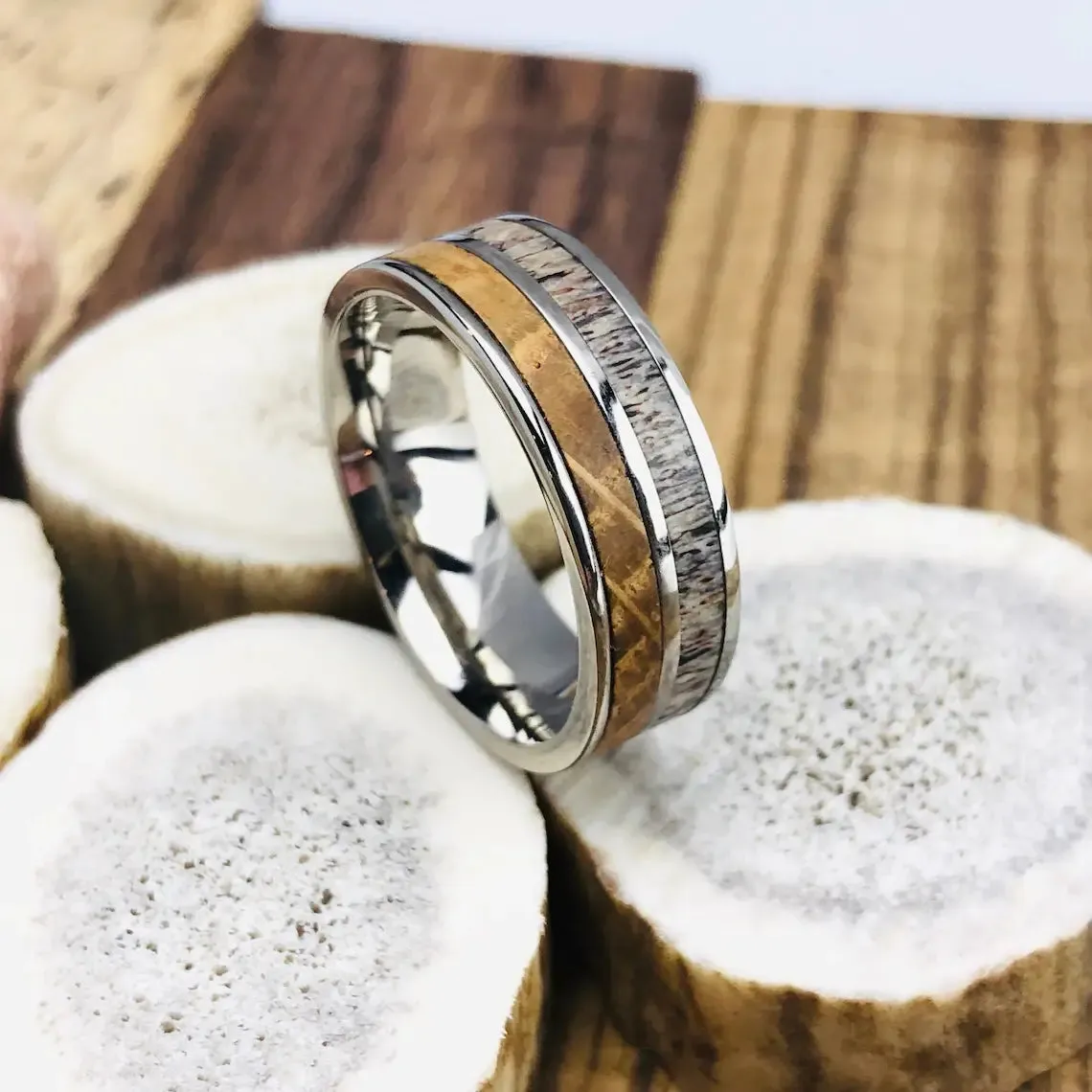 The Woodsman | Titanium Wedding Ring
