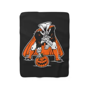 Three Point Stance Headless Horseman Sherpa Fleece Blanket