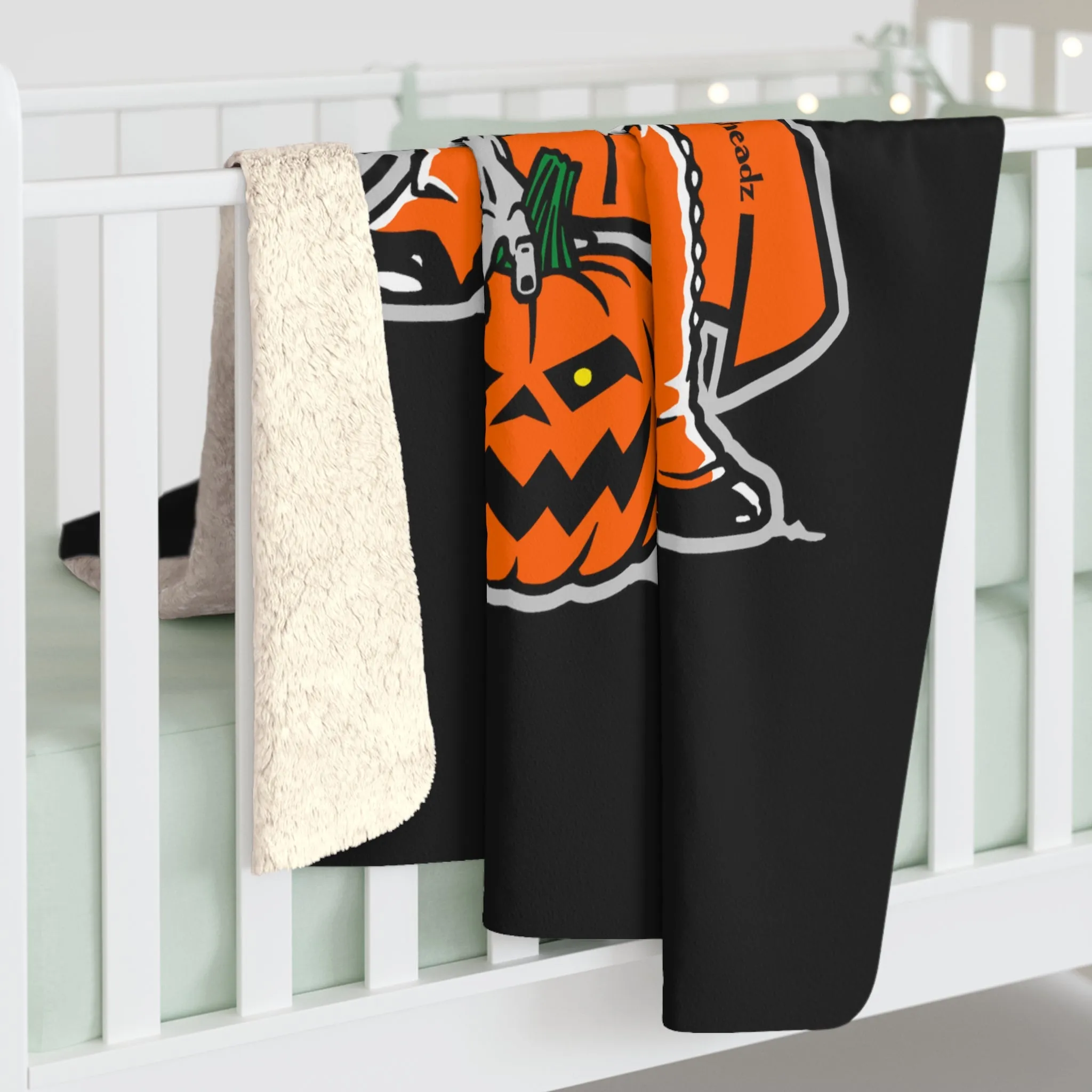Three Point Stance Headless Horseman Sherpa Fleece Blanket