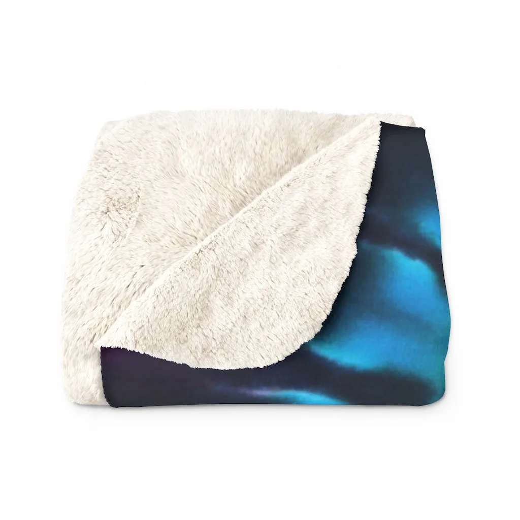 Tie-Dye SATIVA Sherpa Fleece Blanket