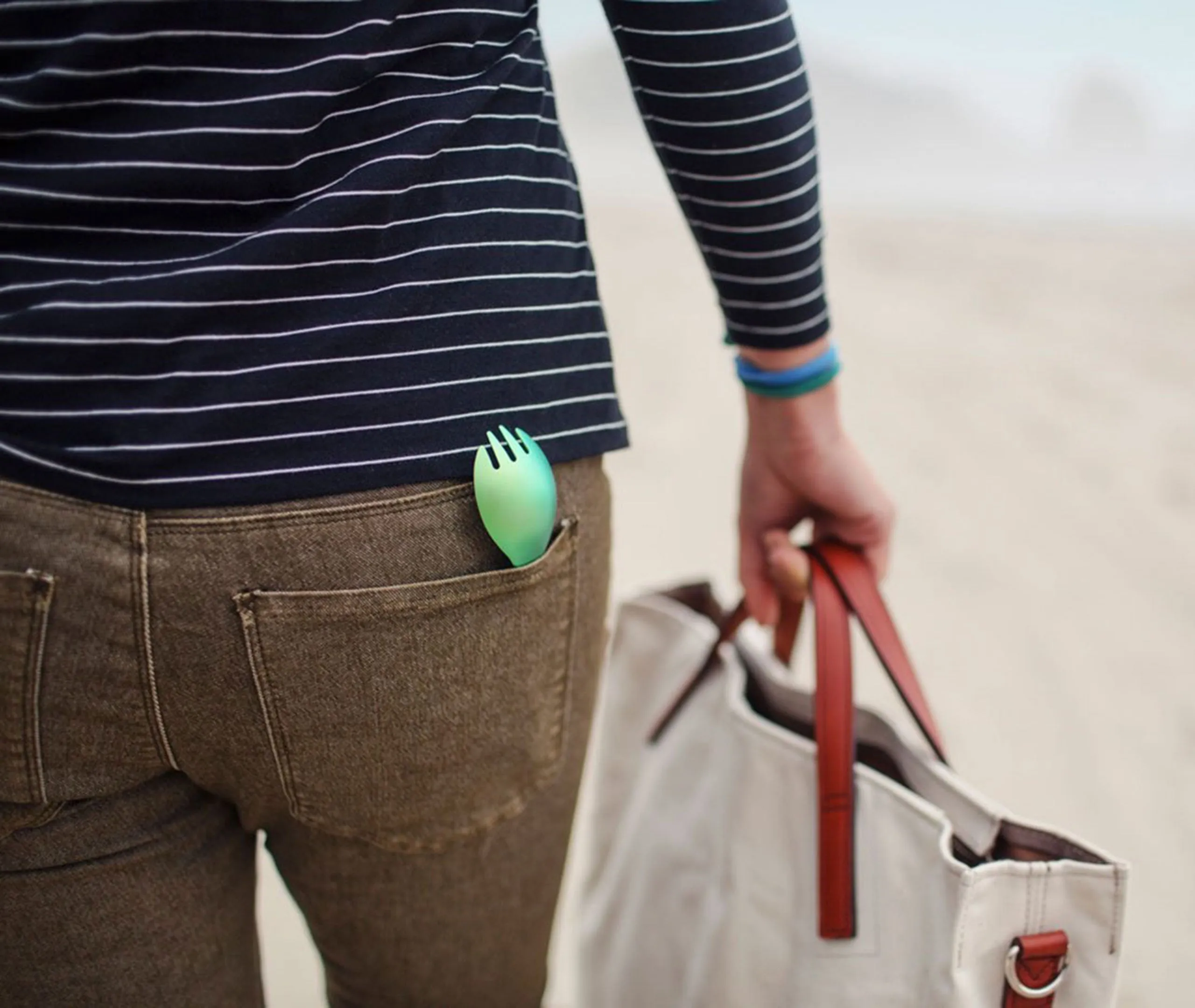 Titanium Spork - Green