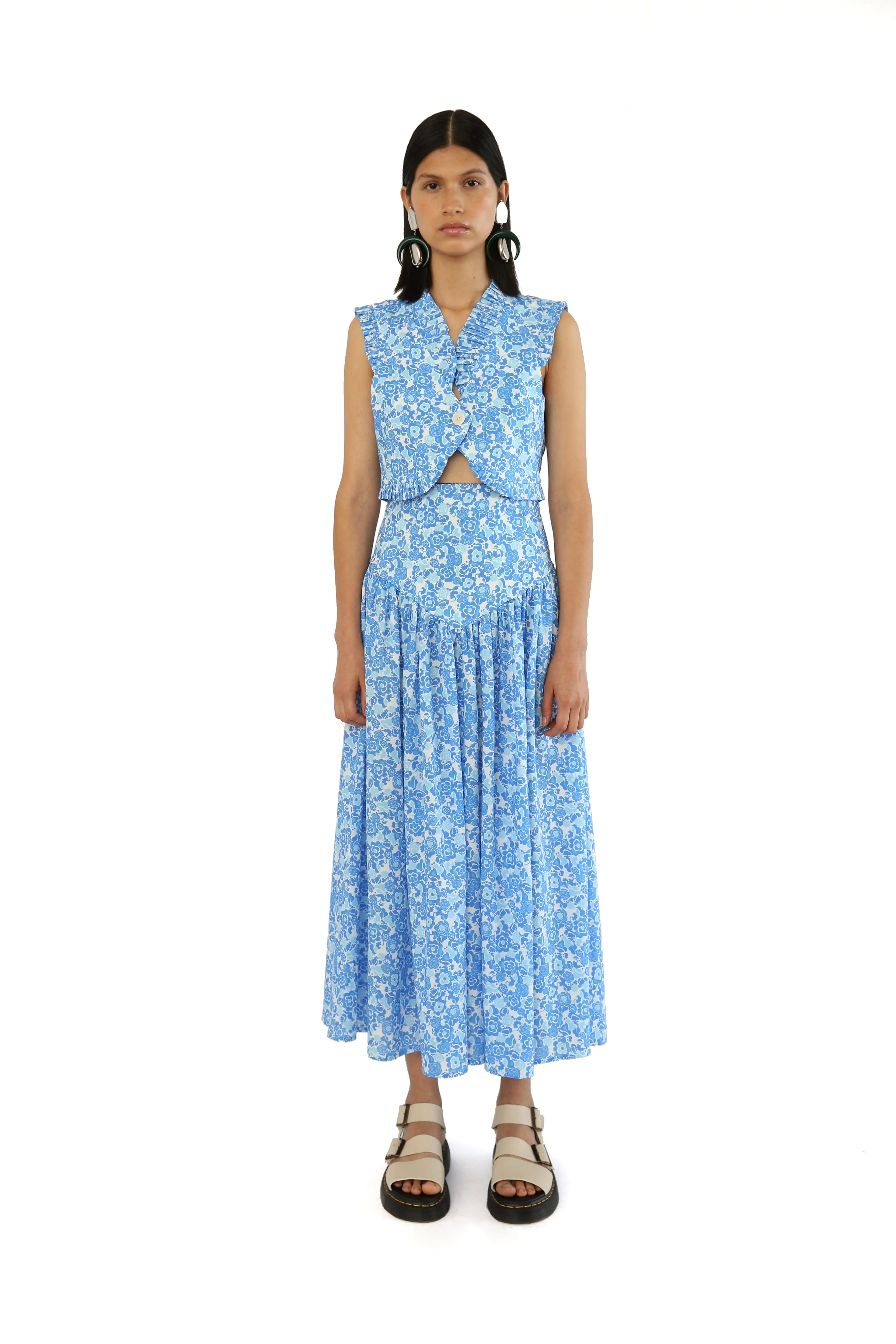 Toyo Vest in Lavanda Print