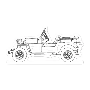 Toyota Land Cruiser BJ Silhouette Sticker