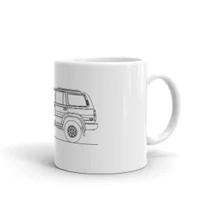 Toyota Land Cruiser J80 Outline Mug