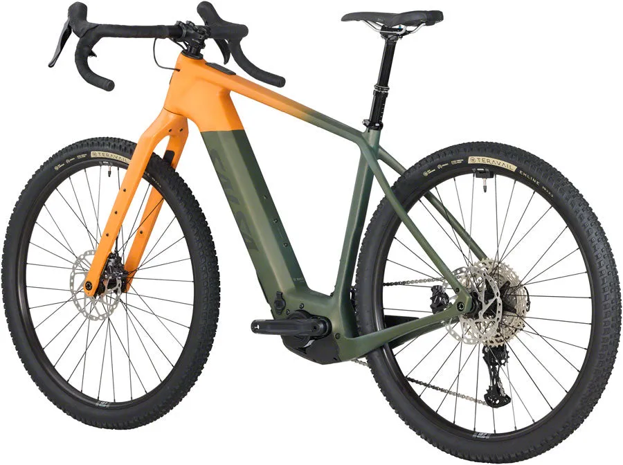Tributary C GRX 820 Ebike - Dark Pine/Terra Orange