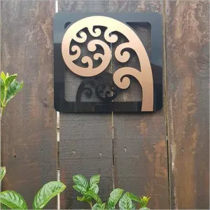 Two-Tone NZ Fern Frond Wall Panel