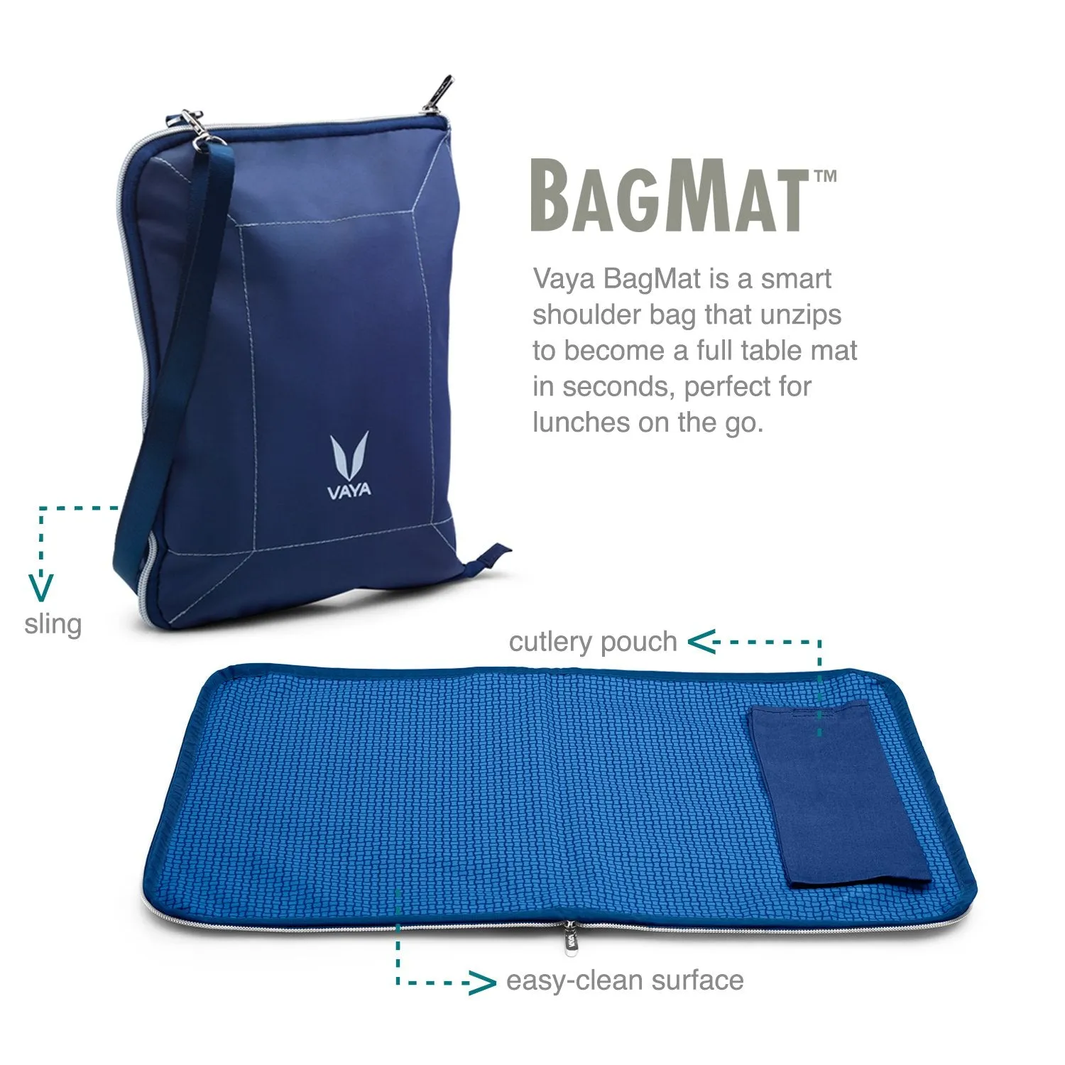 TyffynLyte - 600 ml - Blue - with BagMat (SS Containers)