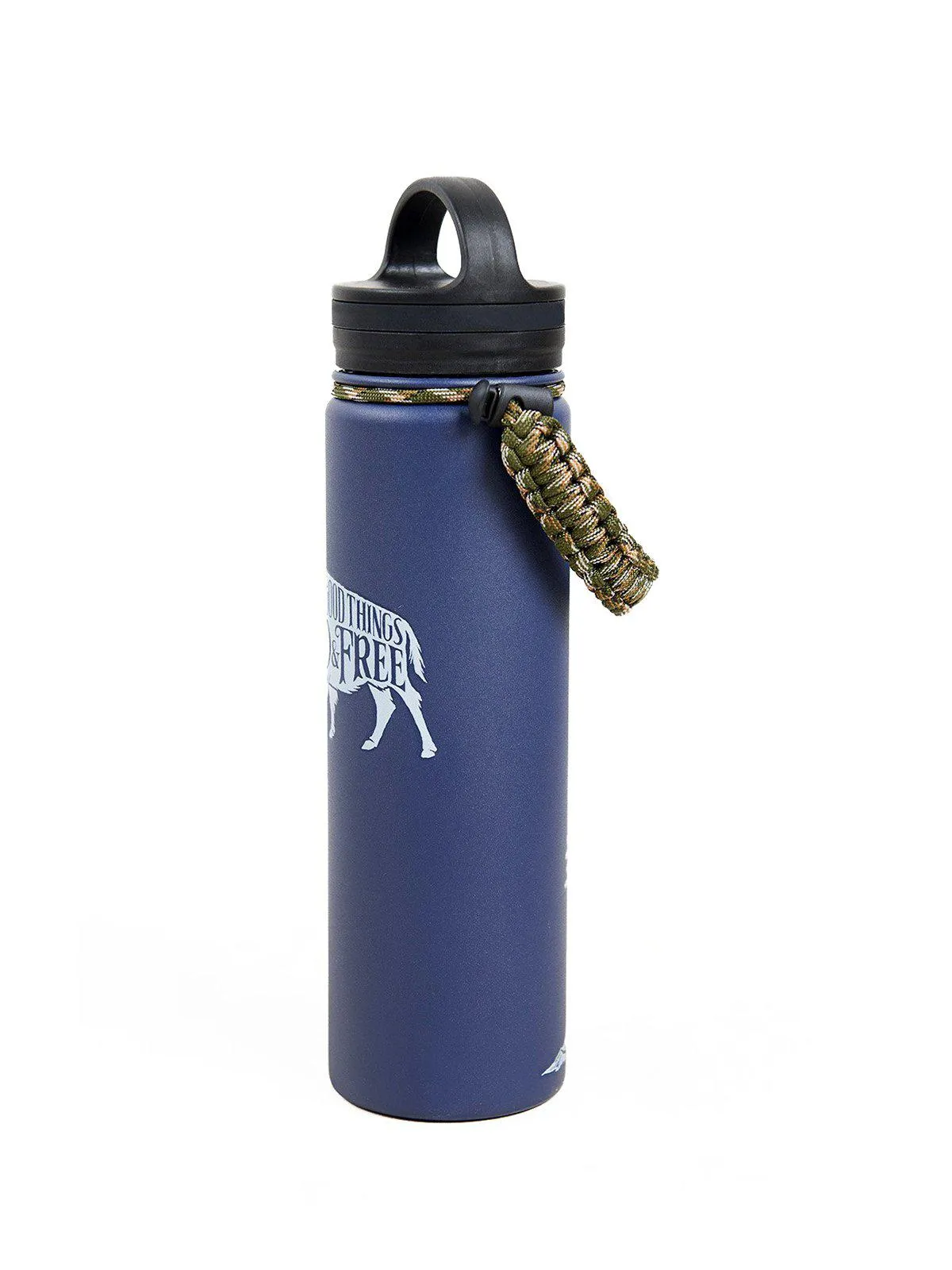 United by Blue 22oz Wild And Free 22oz Insulated Steel Water Bottle Navy