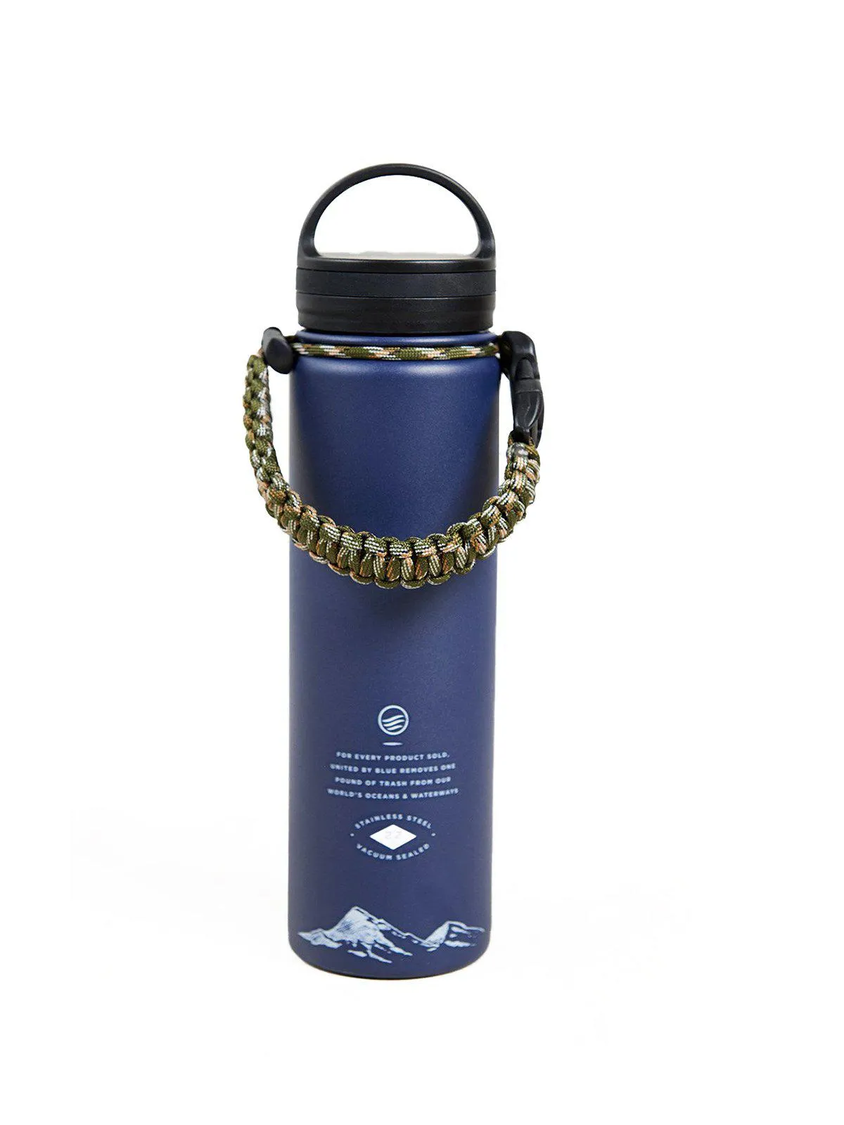 United by Blue 22oz Wild And Free 22oz Insulated Steel Water Bottle Navy