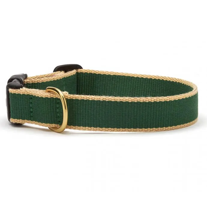 Up Country Cat Collar Forest & Tan