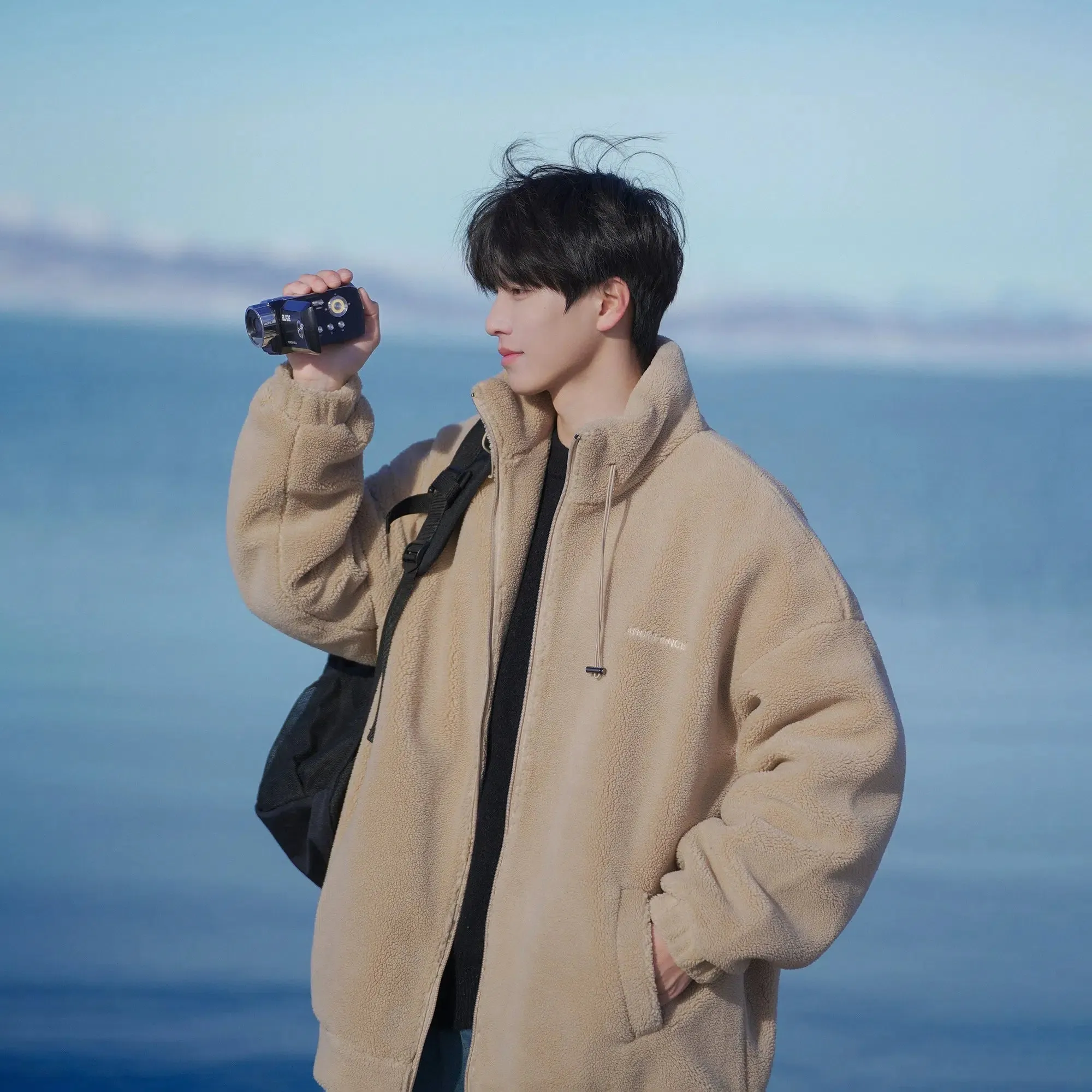 Velvet Lambskin Cotton Coat