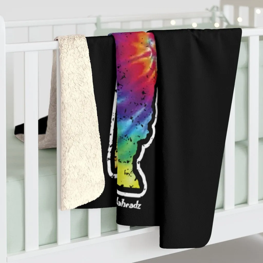 Vermont Tie Dye Sherpa Fleece Blanket