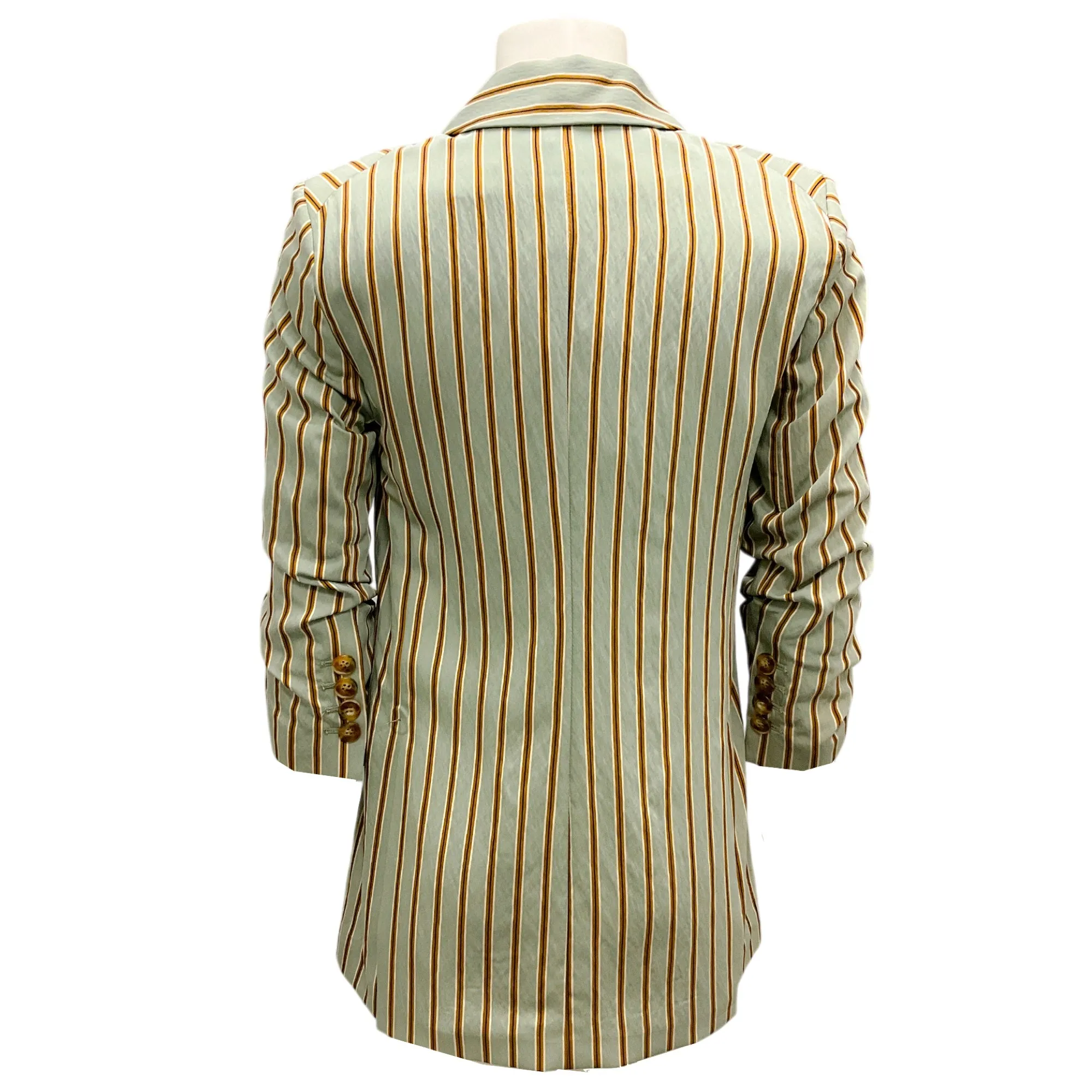 Veronica Beard Seafoam Multi Kiernan Striped Dickey Jacket
