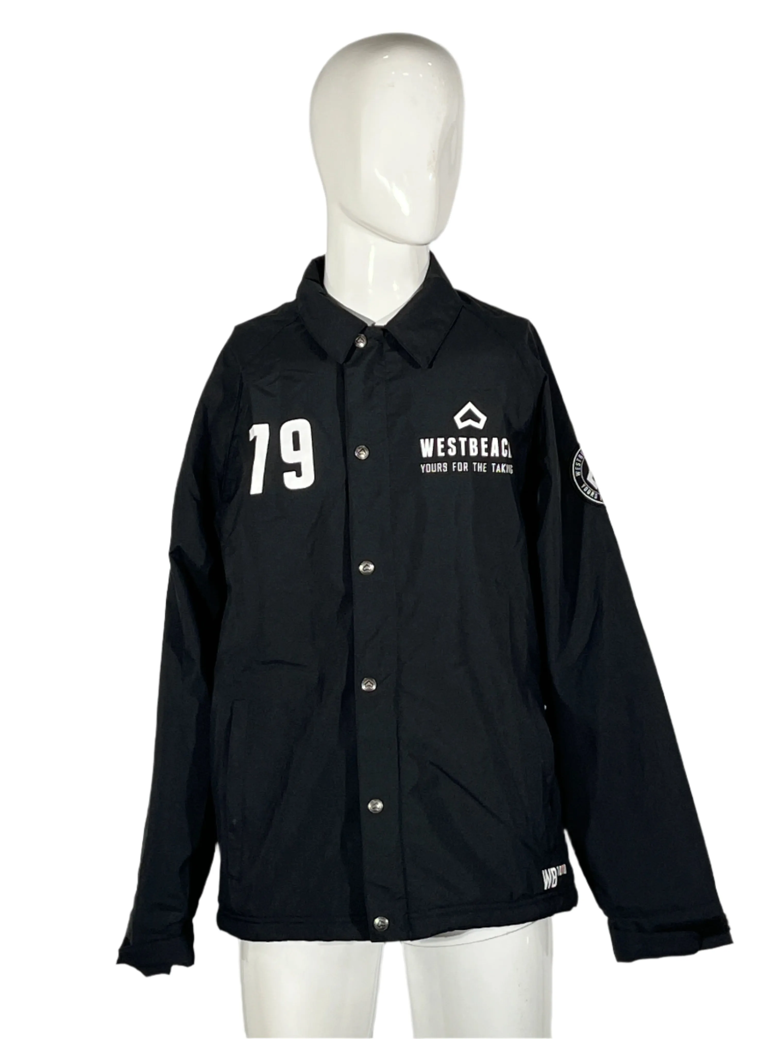WestBeach 79 Button Up Fleece Collared Jacket