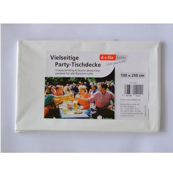 White Party Table Cover (1/2.5m)