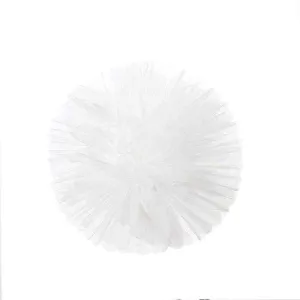 White Tulle Pom Pom - 5" / 13cm
