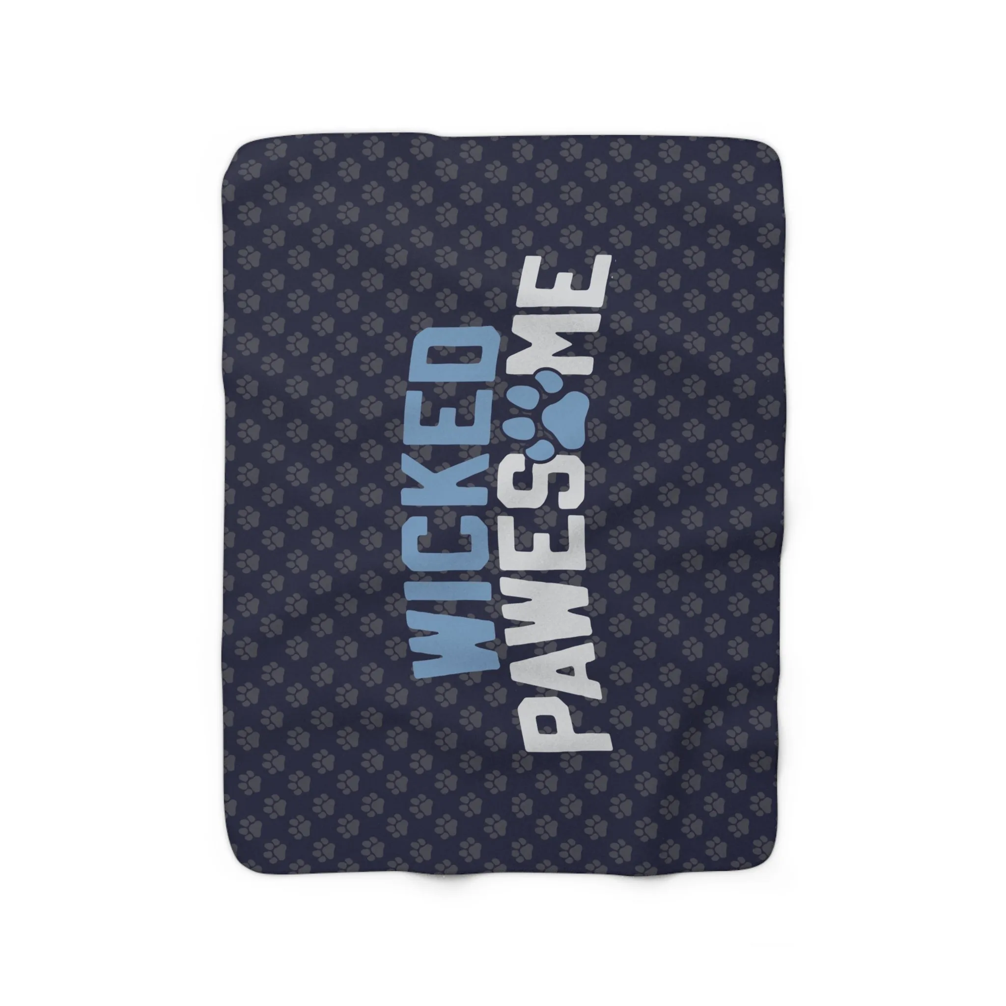 Wicked Pawesome Sherpa Fleece Blanket