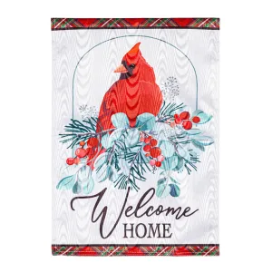Winter Welcome Moire House Flag,13m11170