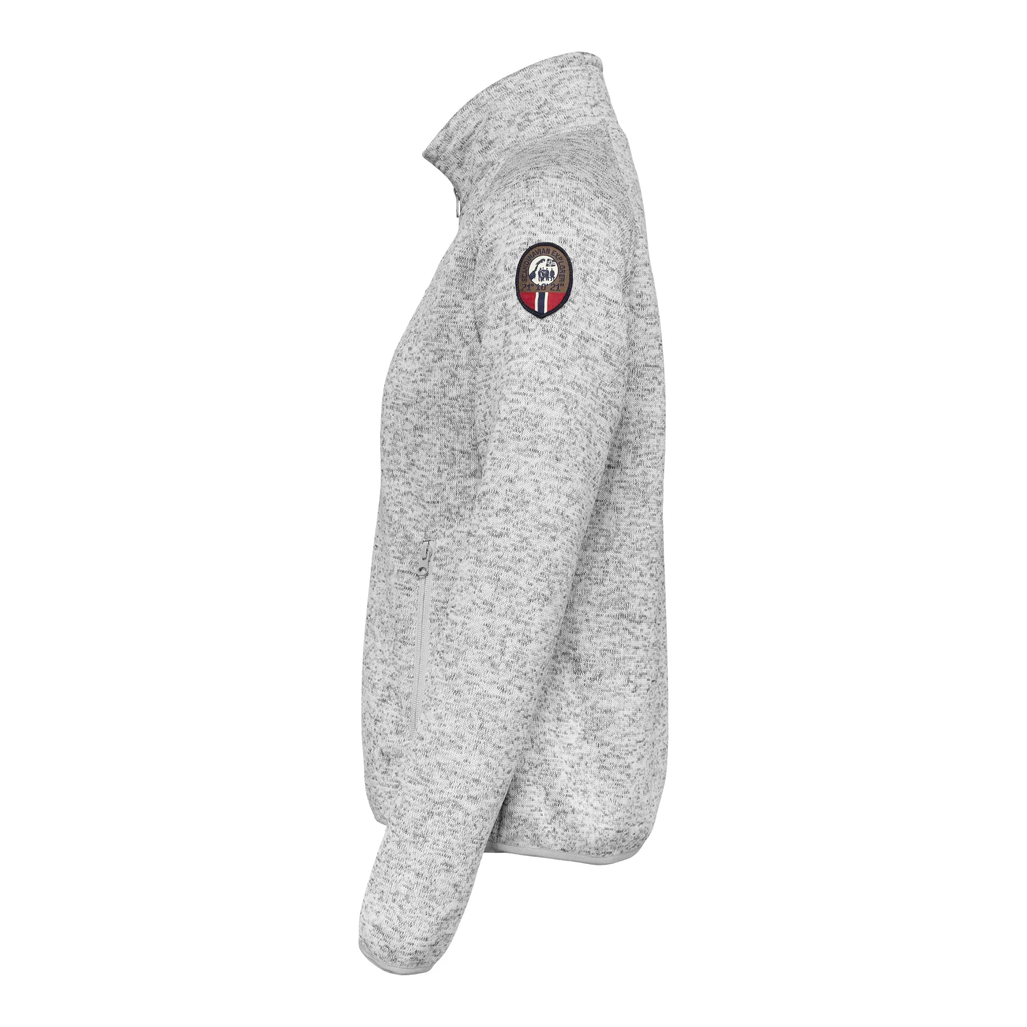 Women's Fleece Jacket - Light Grey