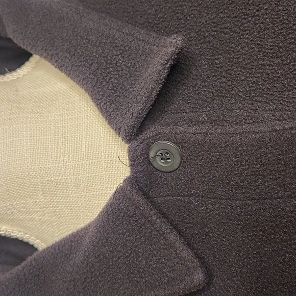Women's L.L.BEAN black polartek button-down fleece shacket