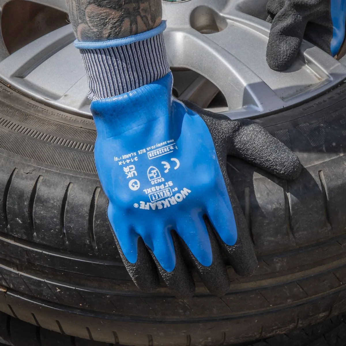 Worksafe by Sealey Waterproof Latex Gloves X-Large – Pair