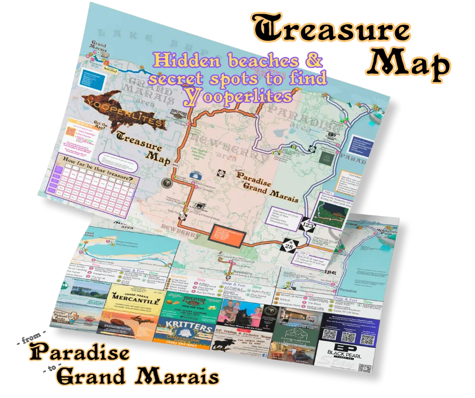 Yooperlites Treasure Map - 12"x18"