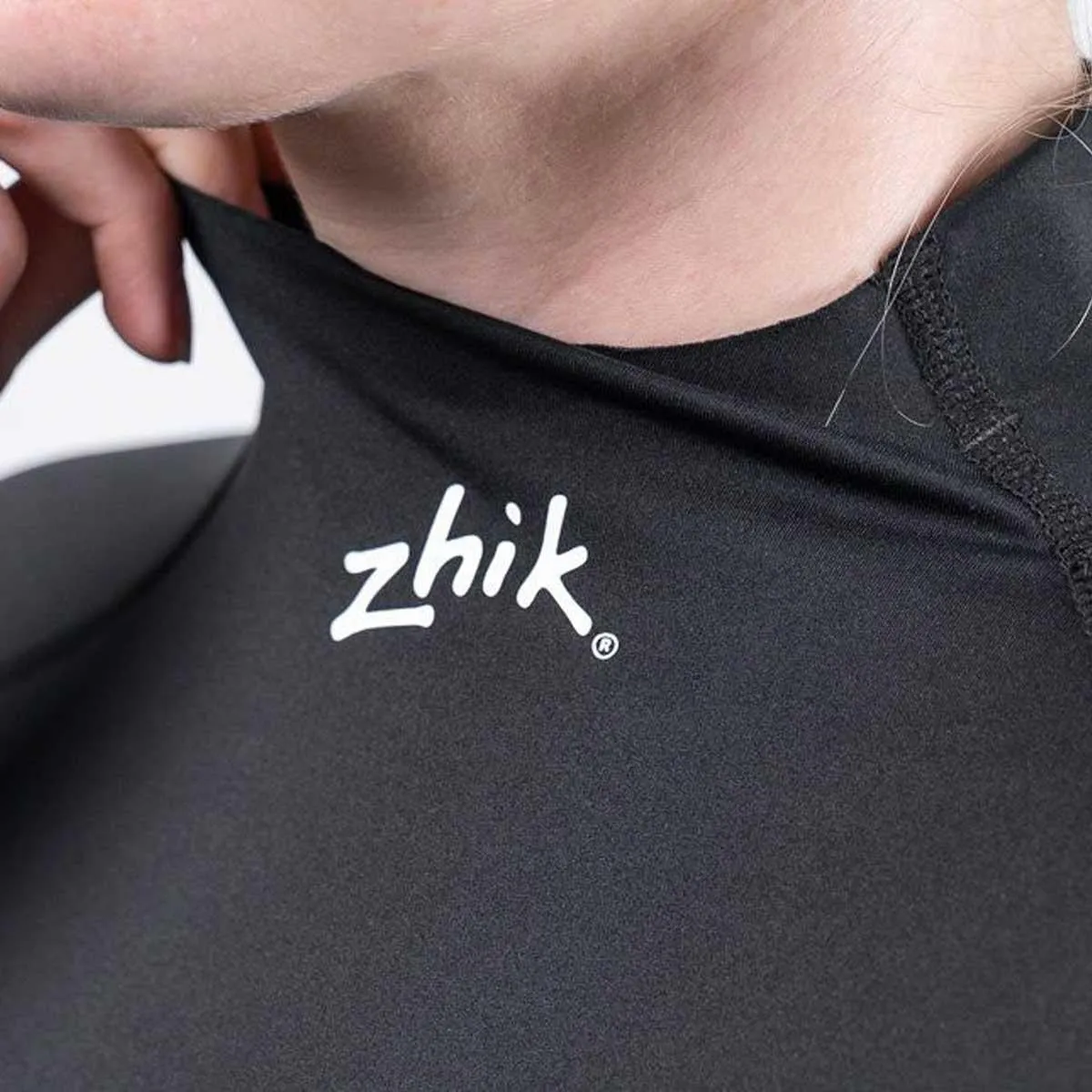 Zhik Womens Long Sleeve Spandex Rash Vest Top - Black